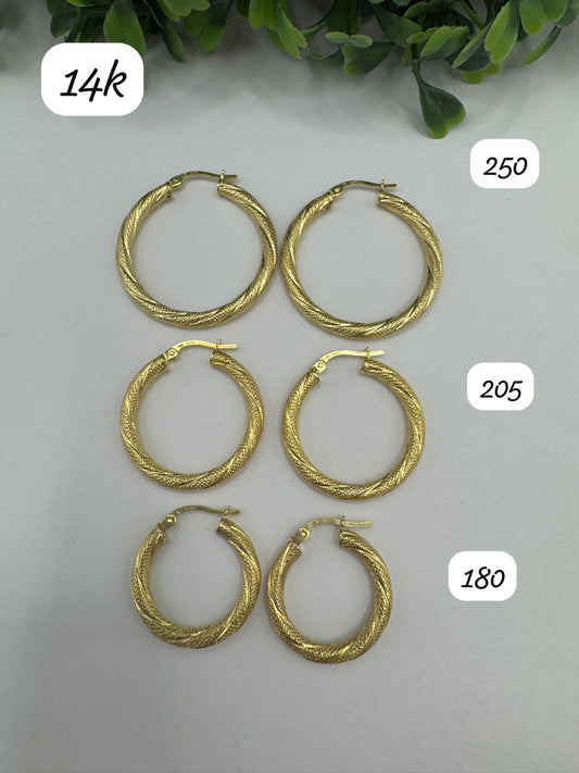 Trío de argollas nevadas