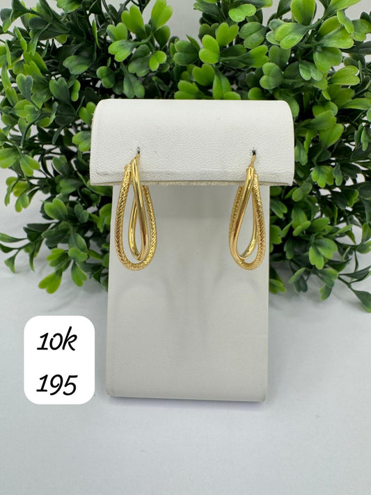 Argollas dobles ovaladas.