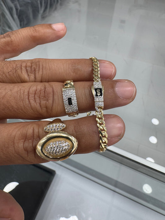 Anillos y pulsera 10k