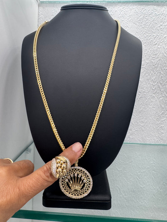 Cadena de 10k y anillo de 10k