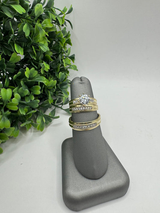 Anillos trio de matrimonio